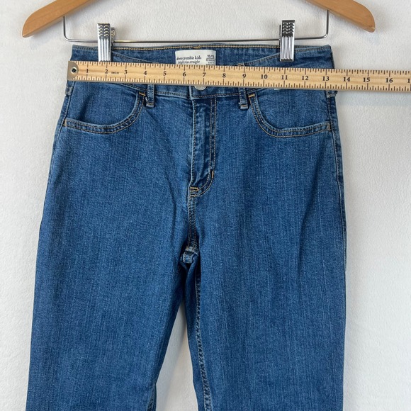 Abercrombie Kids High Rise Straight Leg Denim Jeans Girls Size 15/16 - Picture 6 of 10